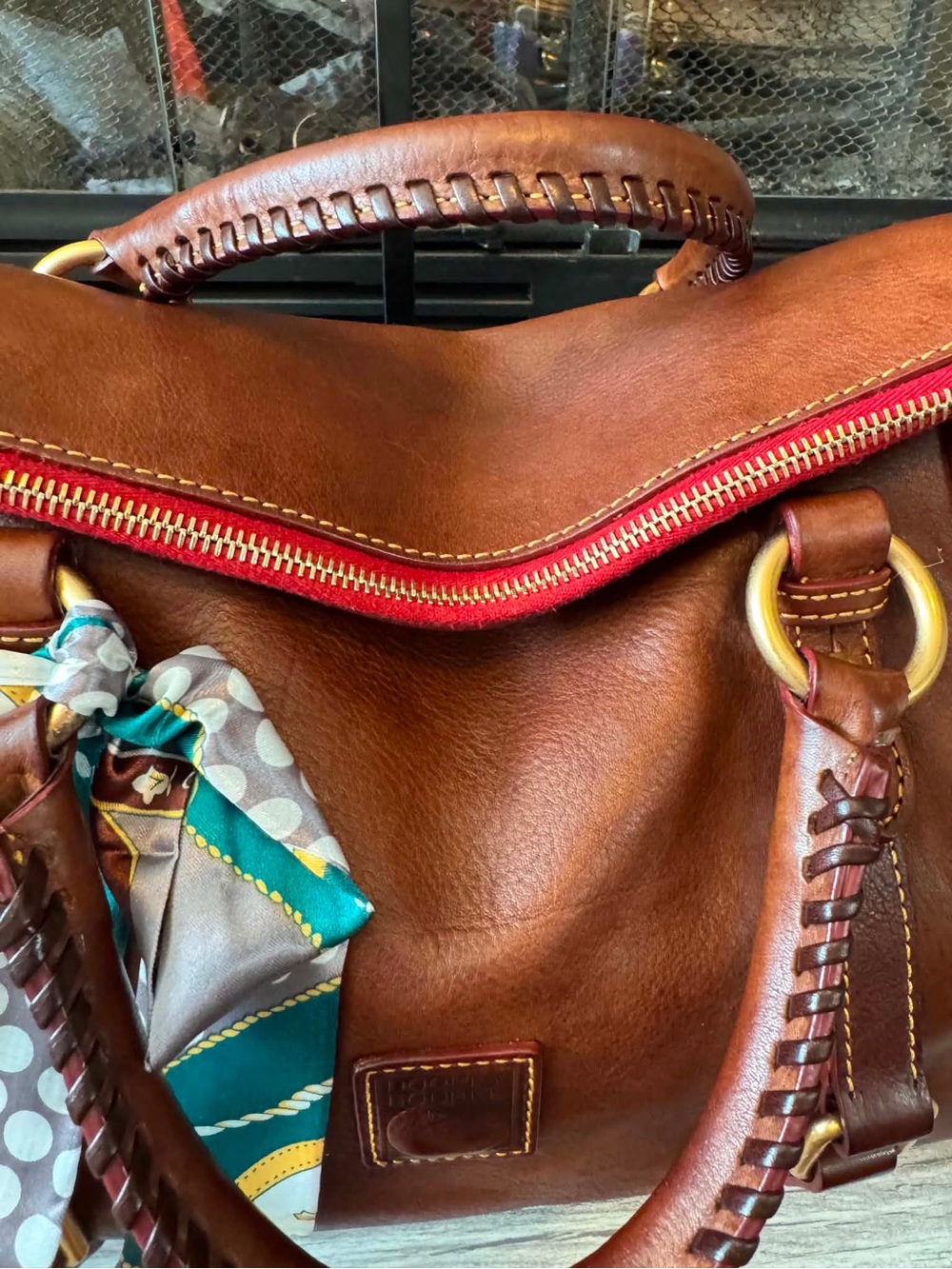 Dooney & Bourke Florentine Satchel OG Size- Chestnut - Picture 6 of 16